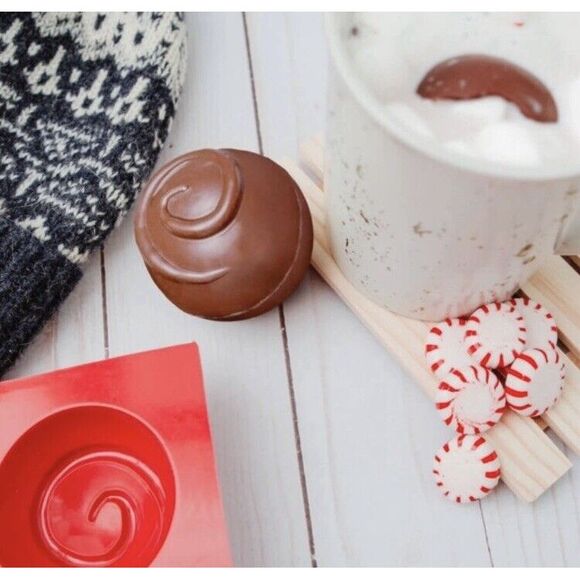 NEW Hot Chocolate Cocoa Bomb Maker Red Silicone Molds‎ - Picture 2 of 12